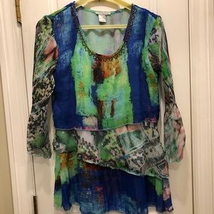 Alberto Makali Tiered Tunic